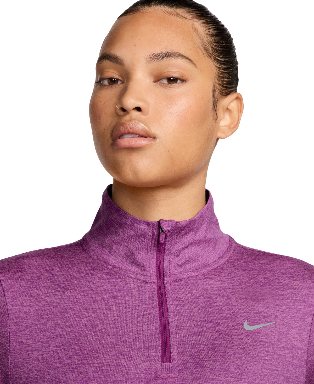 Nike Women's Dri-fit Swift Element Uv 1/2-zip Running Top