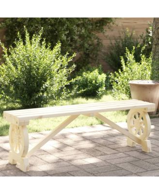 Patio Bench 45.3" Solid Wood Fir