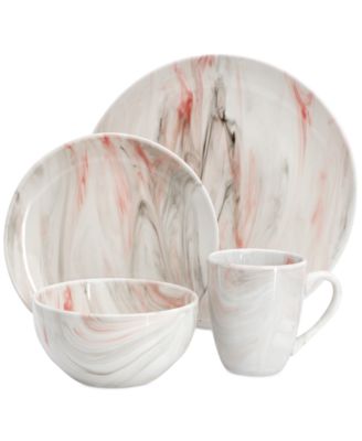 Marble 16 Pc. Dinnerware Set, Service for 4