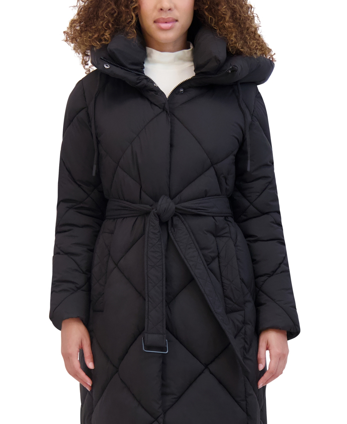 Kenneth Cole Women's Quilted Long Puffer Coat