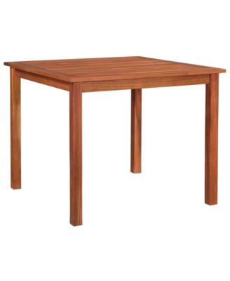 Patio Table 33.5"x33.5"x29.1" Solid Acacia Wood