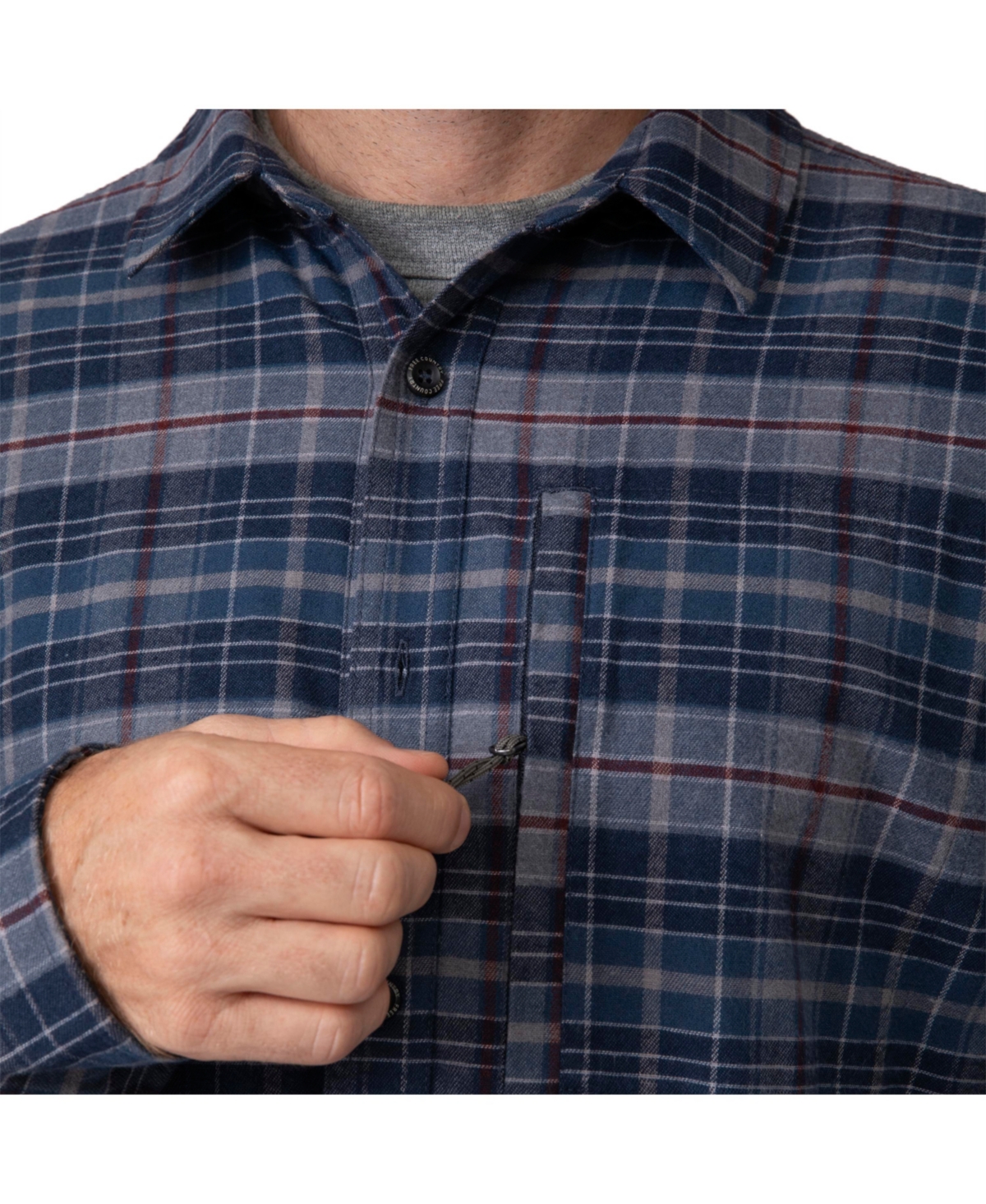 Free Country Men's Easywear Ii Fleece Lined Flannel Shirt
