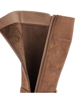 Women's Jonah Lug Sole Block Heel Knee High Boots