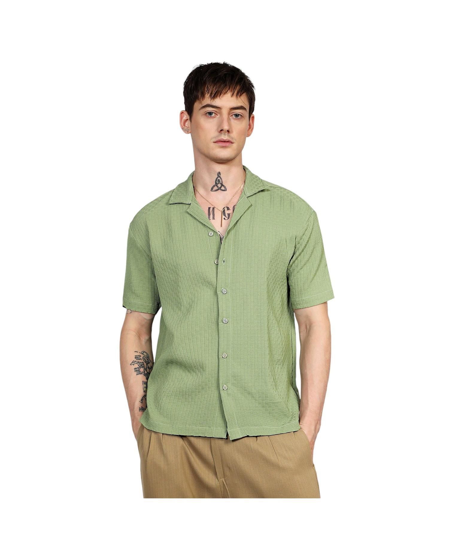 Men's Multitrack Knit Oversized Shirt