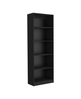 Vinton 4-Tier Bookcase with Modern Storage for Books and Decor
