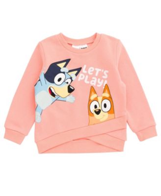 Girls Fleece Sweatshirt and Jogger Pants Outfit Set to