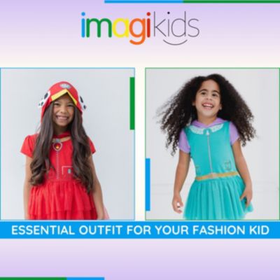 Toddler Girls Hooded Cosplay T-Shirt Dress and Leggings Outfit Set