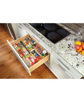 22'' Kitchen Drawer Organizer Insert Spice Rack Three-Tier, 4SDI-24