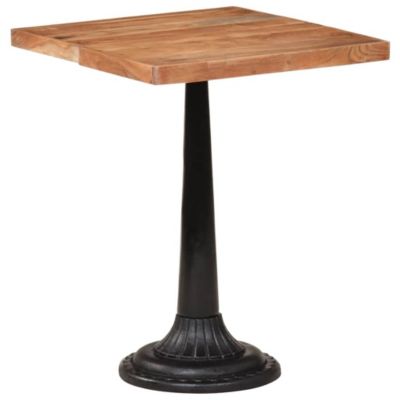 Bistro Table Natural Wood Solid acacia wood, cast iron