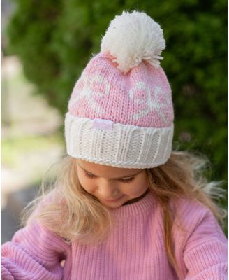 Girls  Bows Bobble Hat