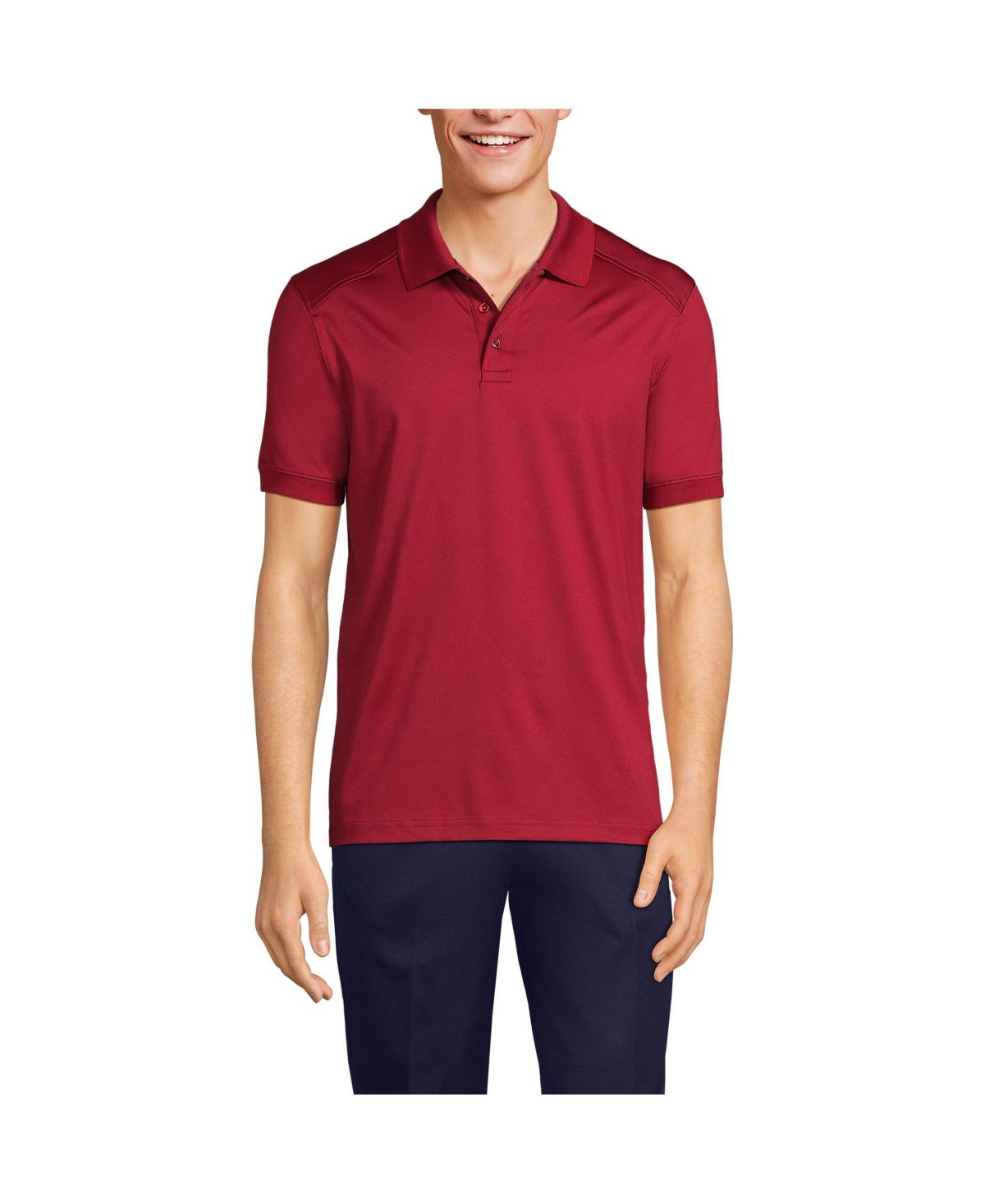 Мужская быстросохнущая рубашка поло с коротким рукавом