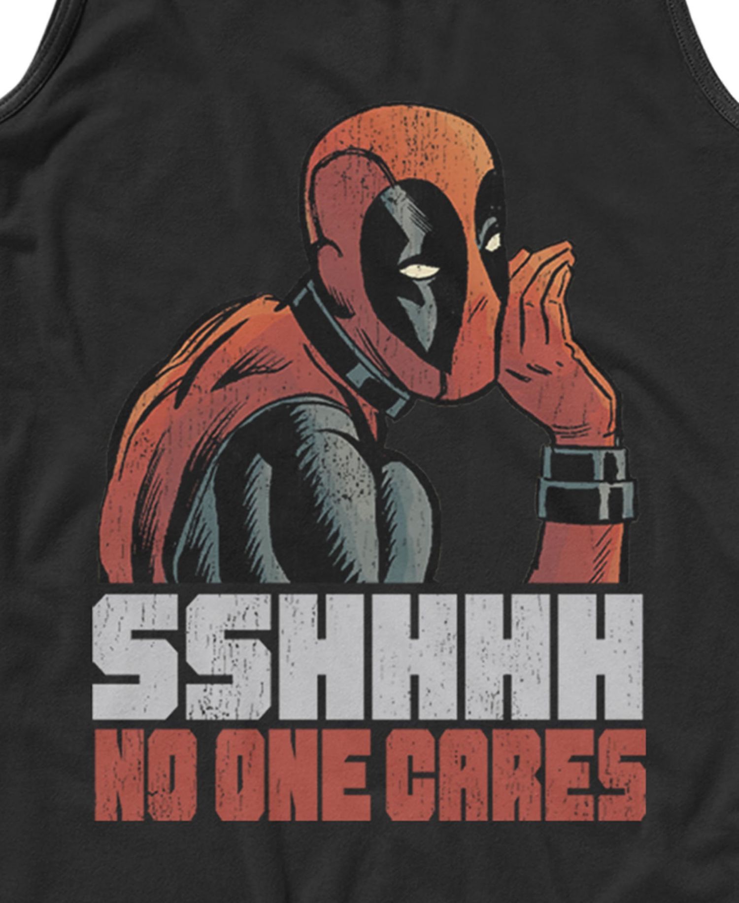 Men's Marvel Deadpool No One Cares Tank