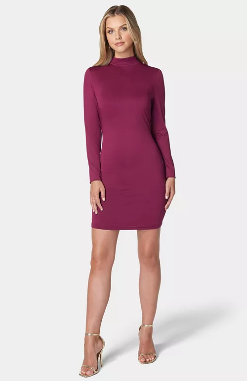 women's crystal fringe open back mini dress