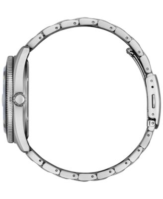 Eco-Drive Men's Stainless Steel Bracelet Watch 43mm
