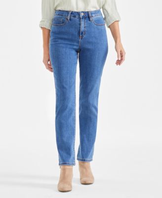 Women's High Rise Straight-Leg Jeans, Regular, Short and Long Lengths, 2PS-28W, Created for Macy's