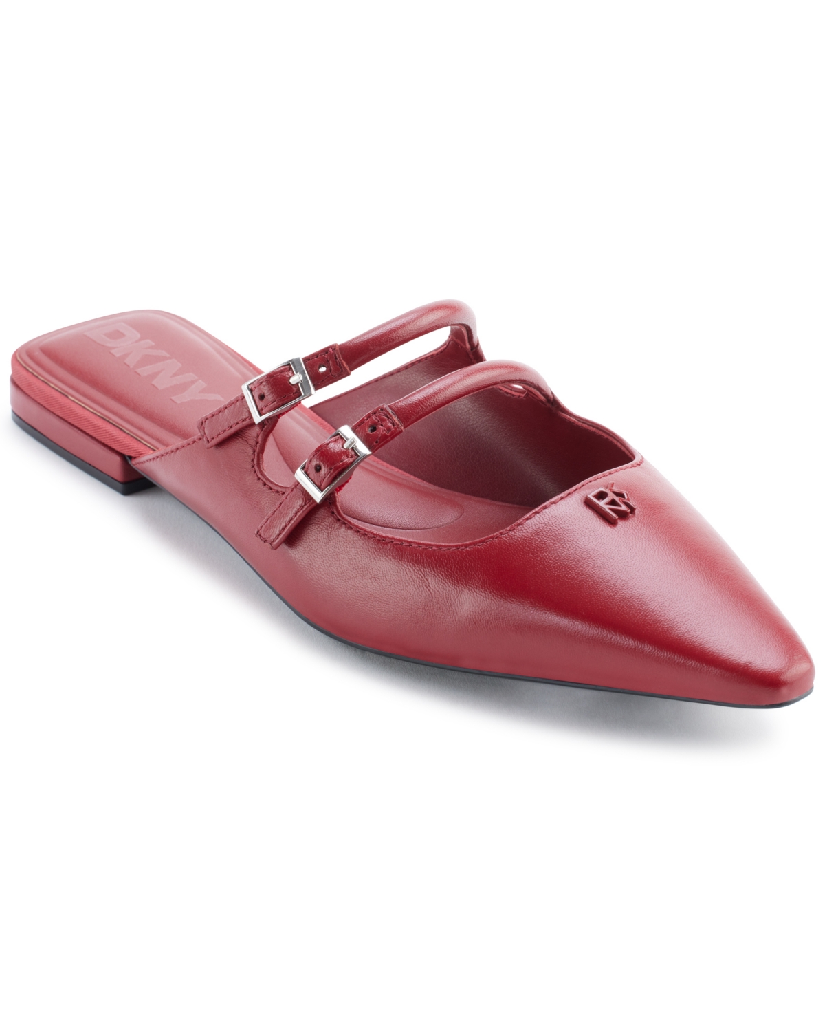 Dkny Cahana Mary Jane Pointed Toe Mule In Ruby Red
