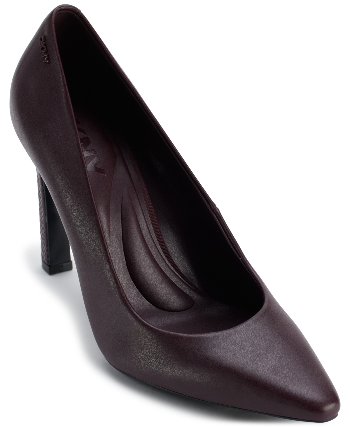 Dkny Chrystie Pointed Toe Pump In Dark Cherry