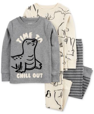 Carter's - Toddler Boys Seal Pajamas, 4 Piece Set