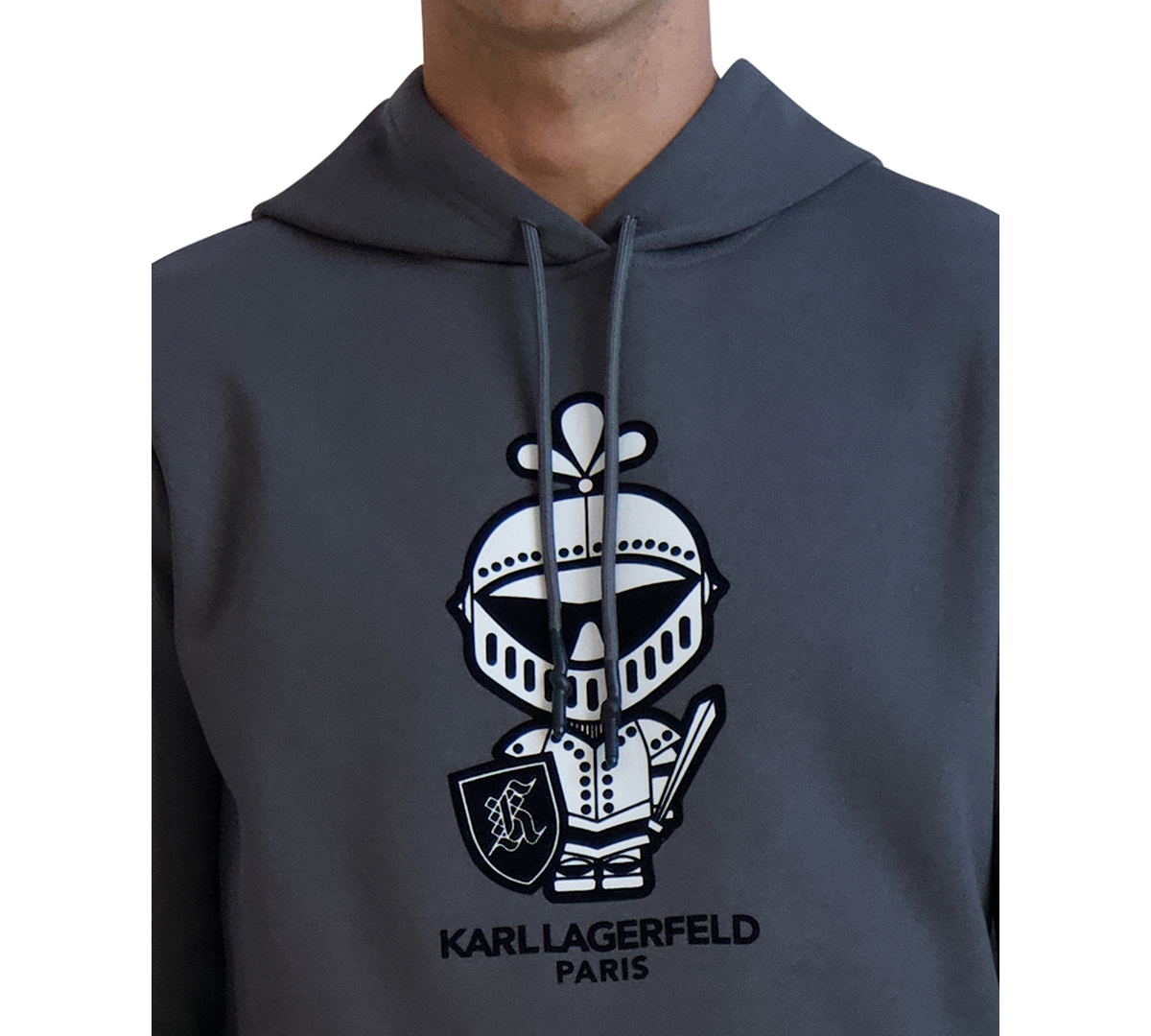 Karl Lagerfeld Paris Men's Armor Karl Graphic Hoodie