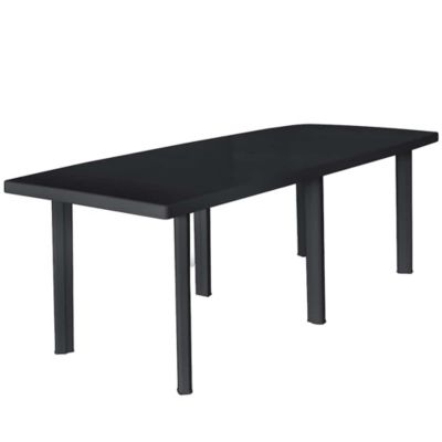 Garden Table Anthracite Plastic 85 x 35.4 x 28.3 in Lightweight