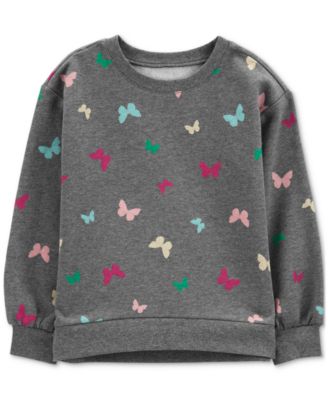 Carter's - Little & Big Girls Butterfly Fleece Sweatshirt
