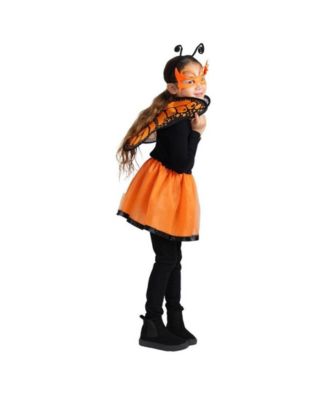 Kids Monarch Butterfly Wing & Tutu Skirt Costume Set