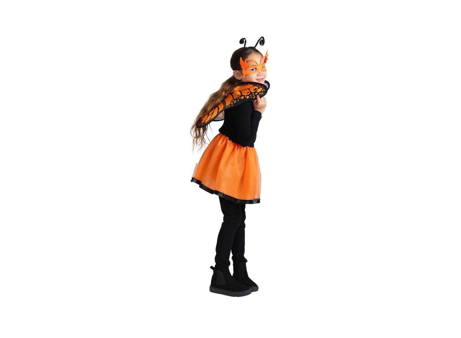 Monarch Butterfly Wing & Tutu Skirt Costume Set - Kids Girls