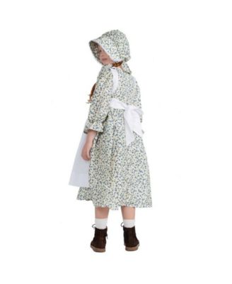 Toddler Pioneer Dress, Apron & Bonnet Costume Set
