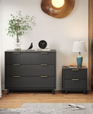 Granville 2-Piece 3-Drawer Standard Dresser and 2-Drawer Nightstand Set