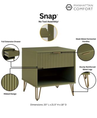 DUMBO 1-Drawer Modern Nightstand