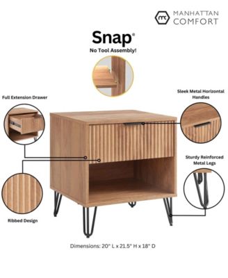 DUMBO 1-Drawer Modern Nightstand