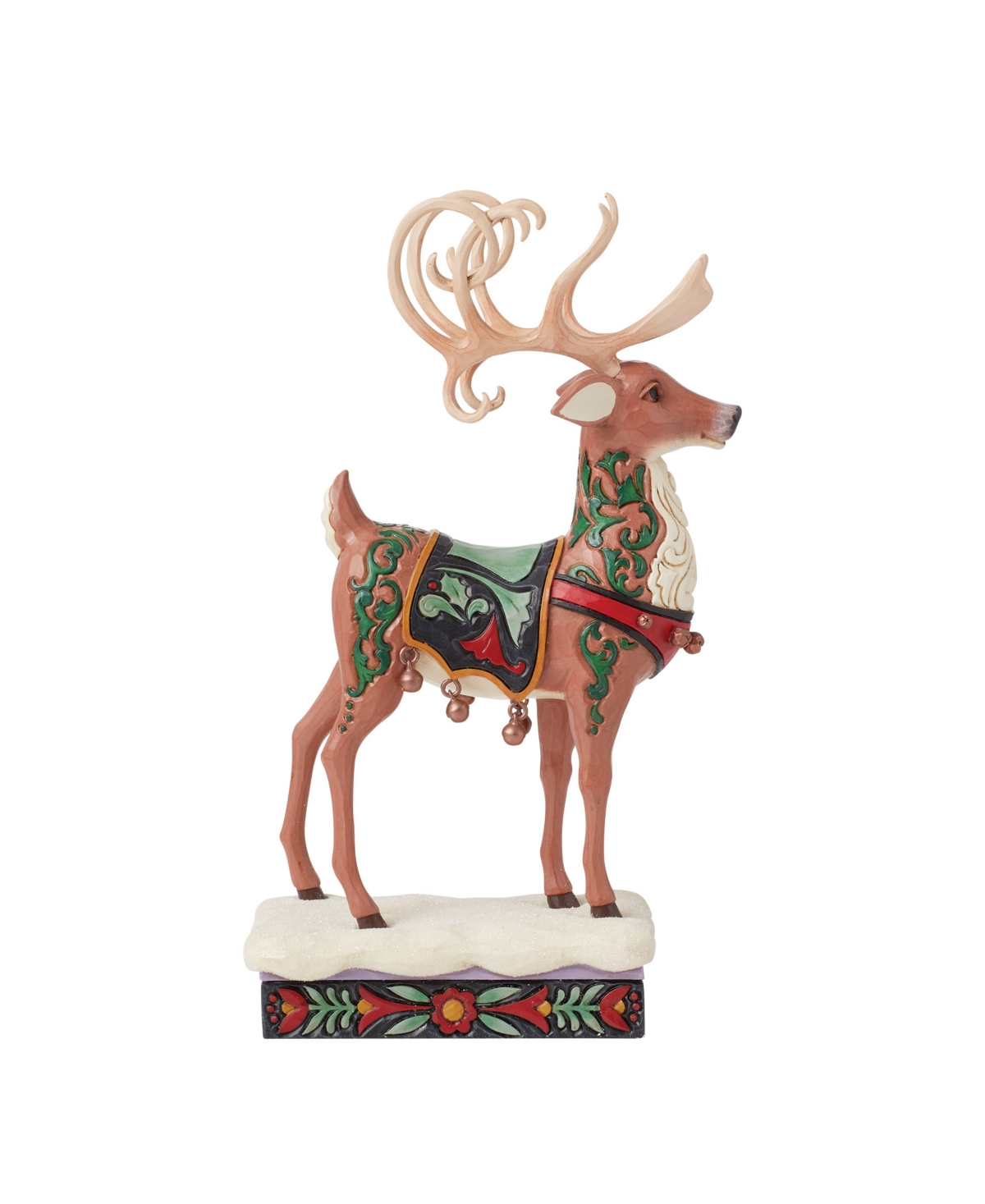 Jim Shore Holiday Manor Reindeer Figurine In Multi