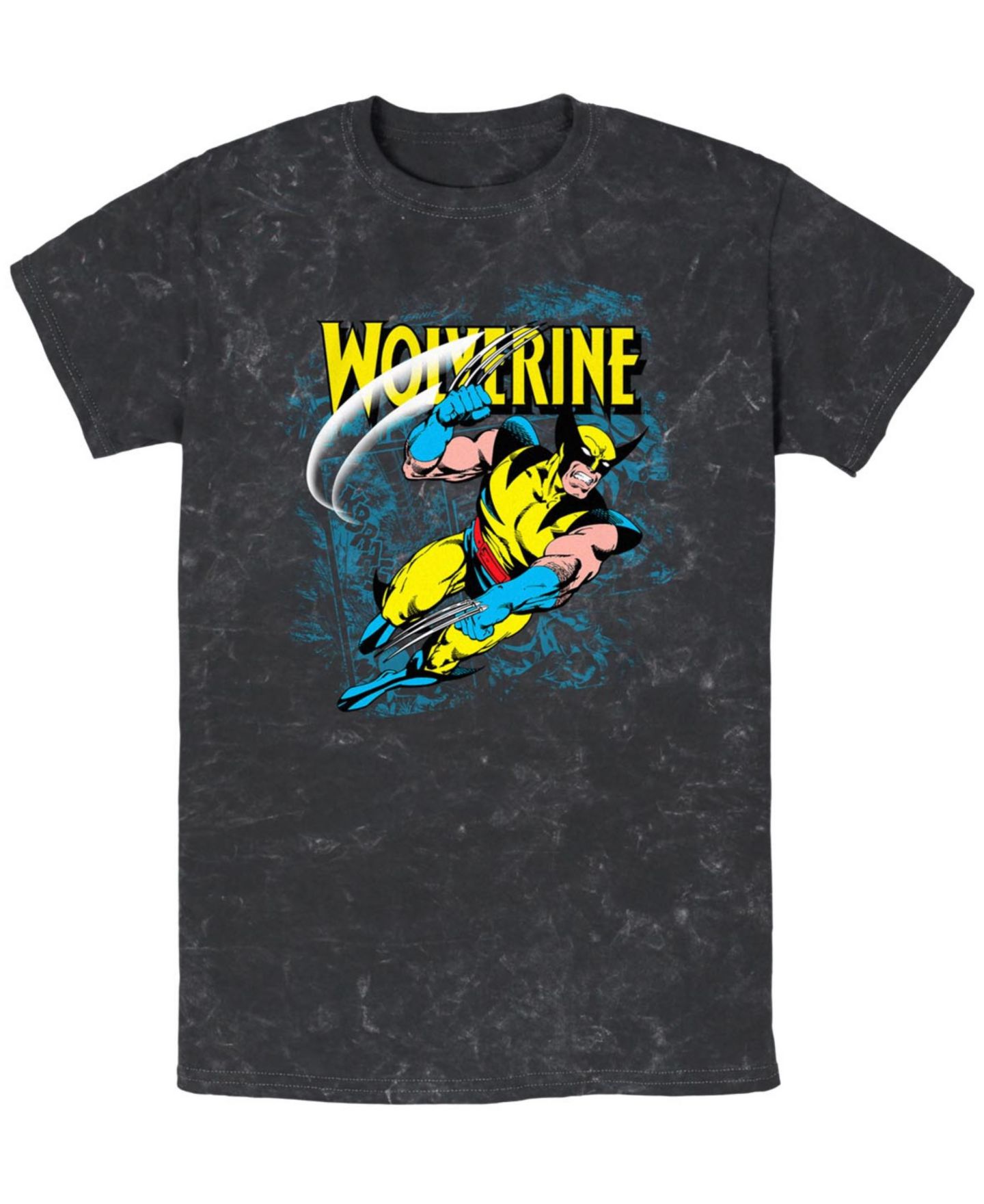 Мужская футболка Fifth Sun Comic Wolf Short Sleeve Mineral Wash, цвет: Чёрный — фото 1