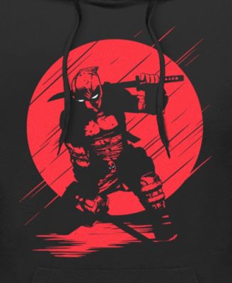 Men's Silhouette Deadpool Hoodie Fleece Pullover