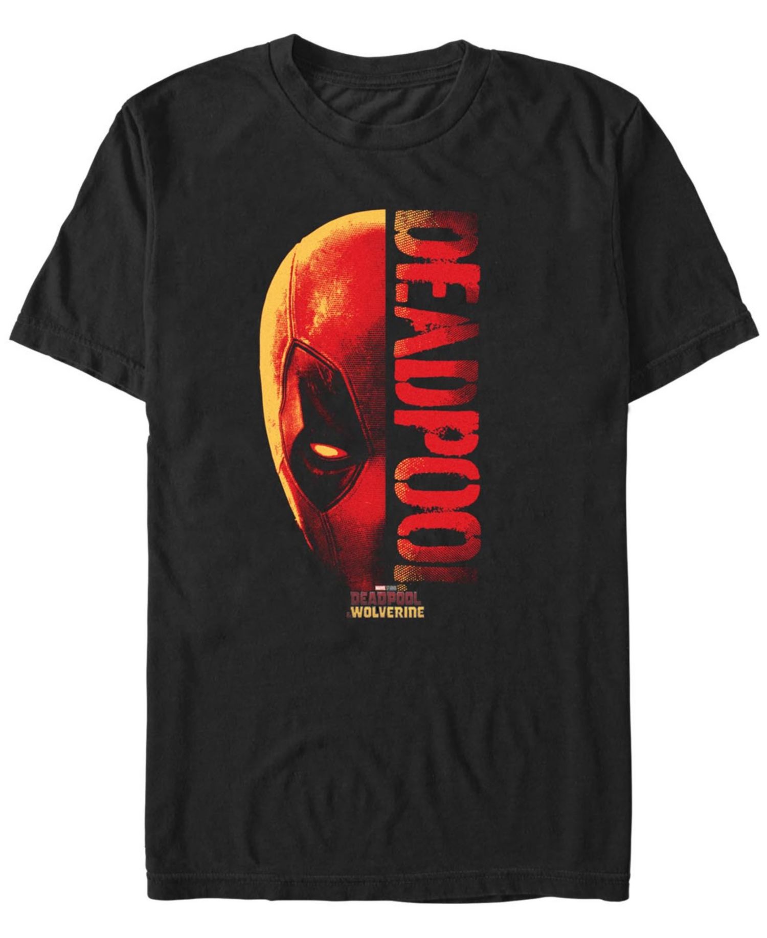 Men's Half Deadpool Short Sleeve T-Shirt