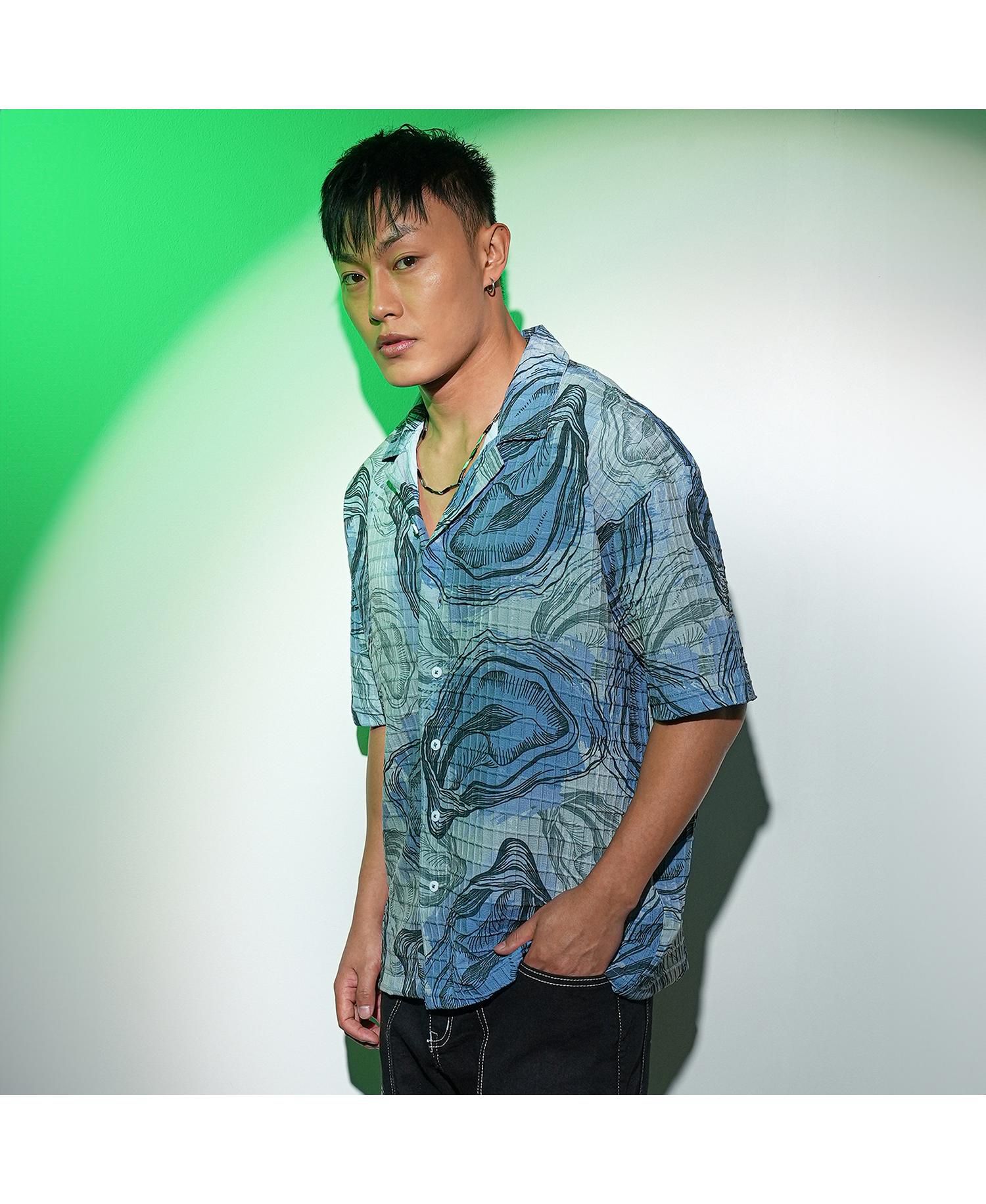 Men's Contrast Hazy Shirt