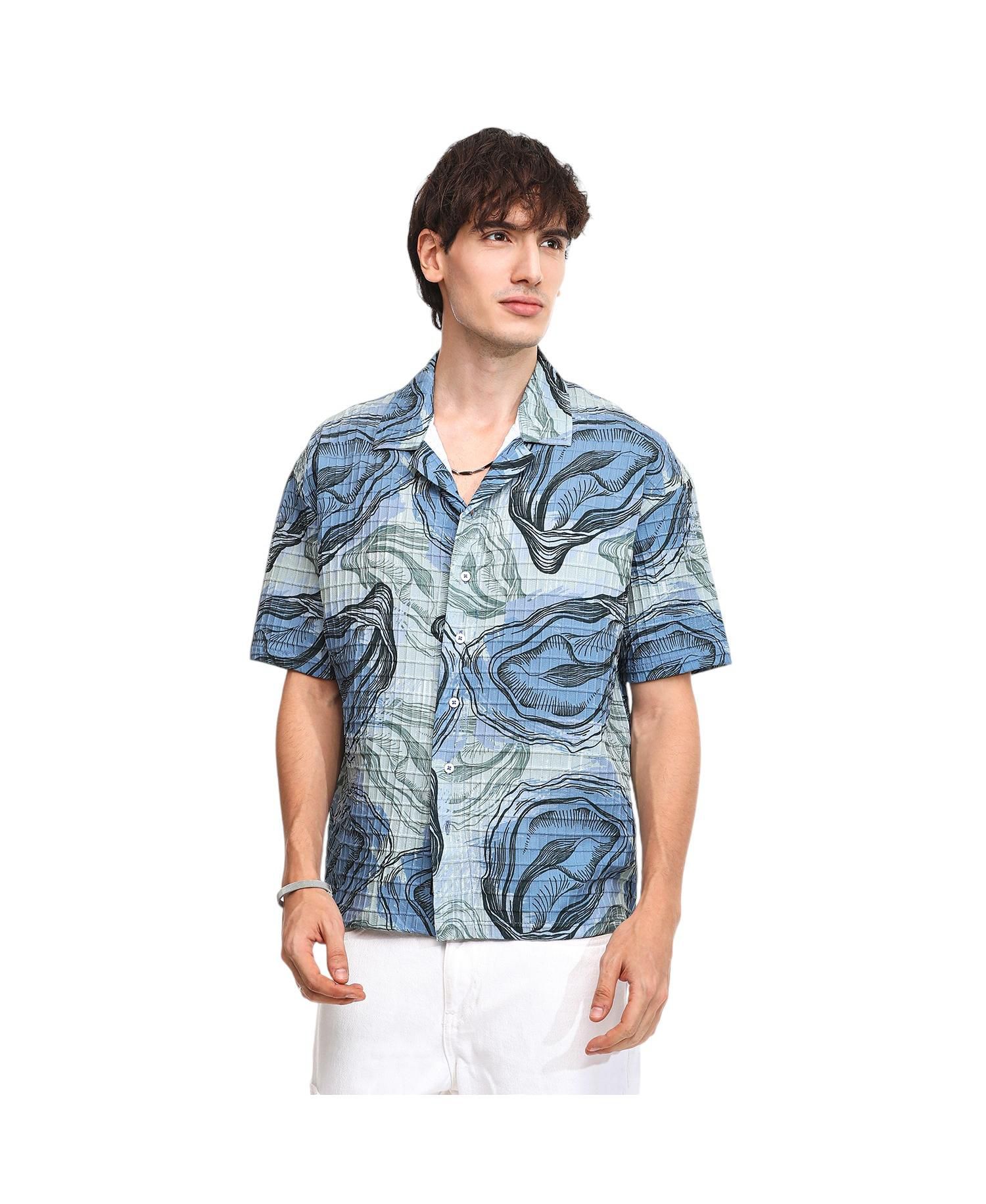 Men's Contrast Hazy Shirt