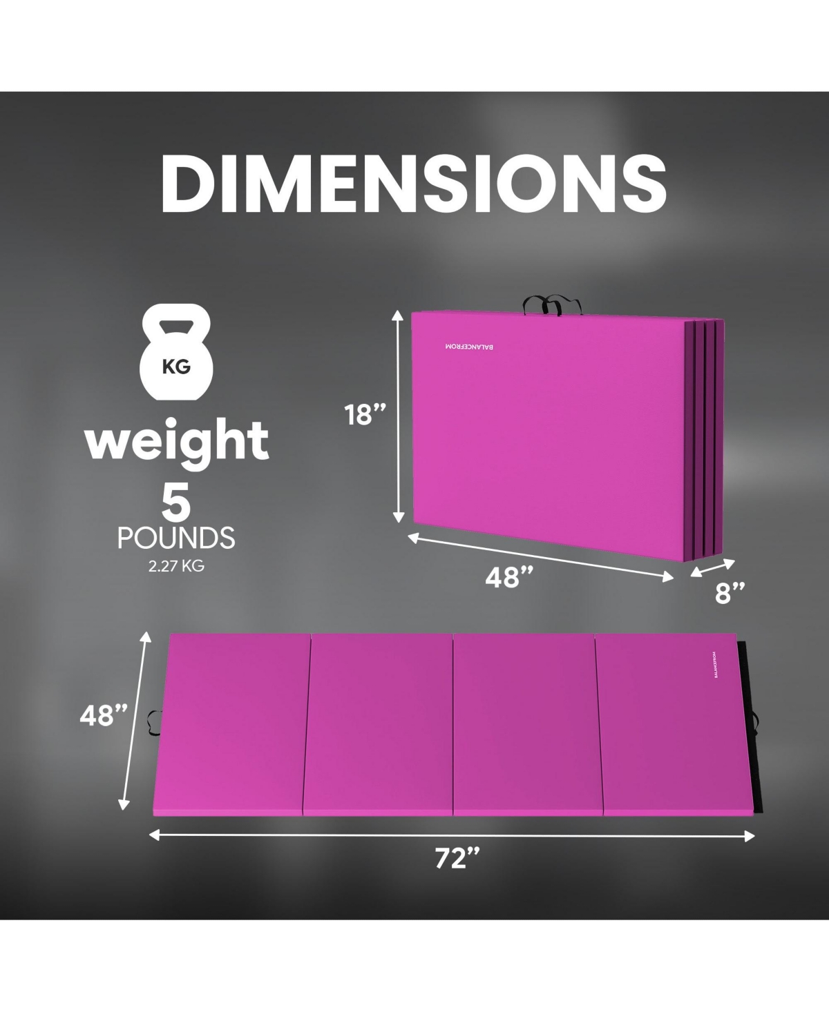 BalanceFrom Fitness BalanceFrom 4' x 6' x 2
