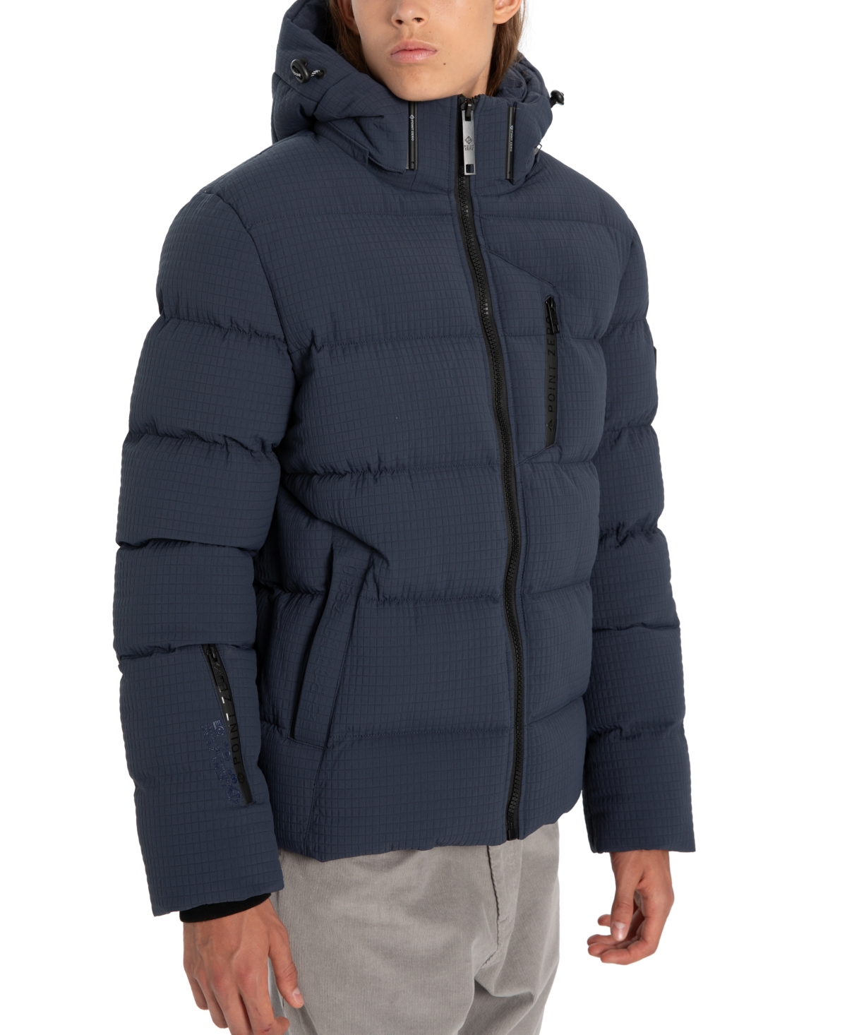 Point Zero Men's Heat Embossed Hooded Jacket