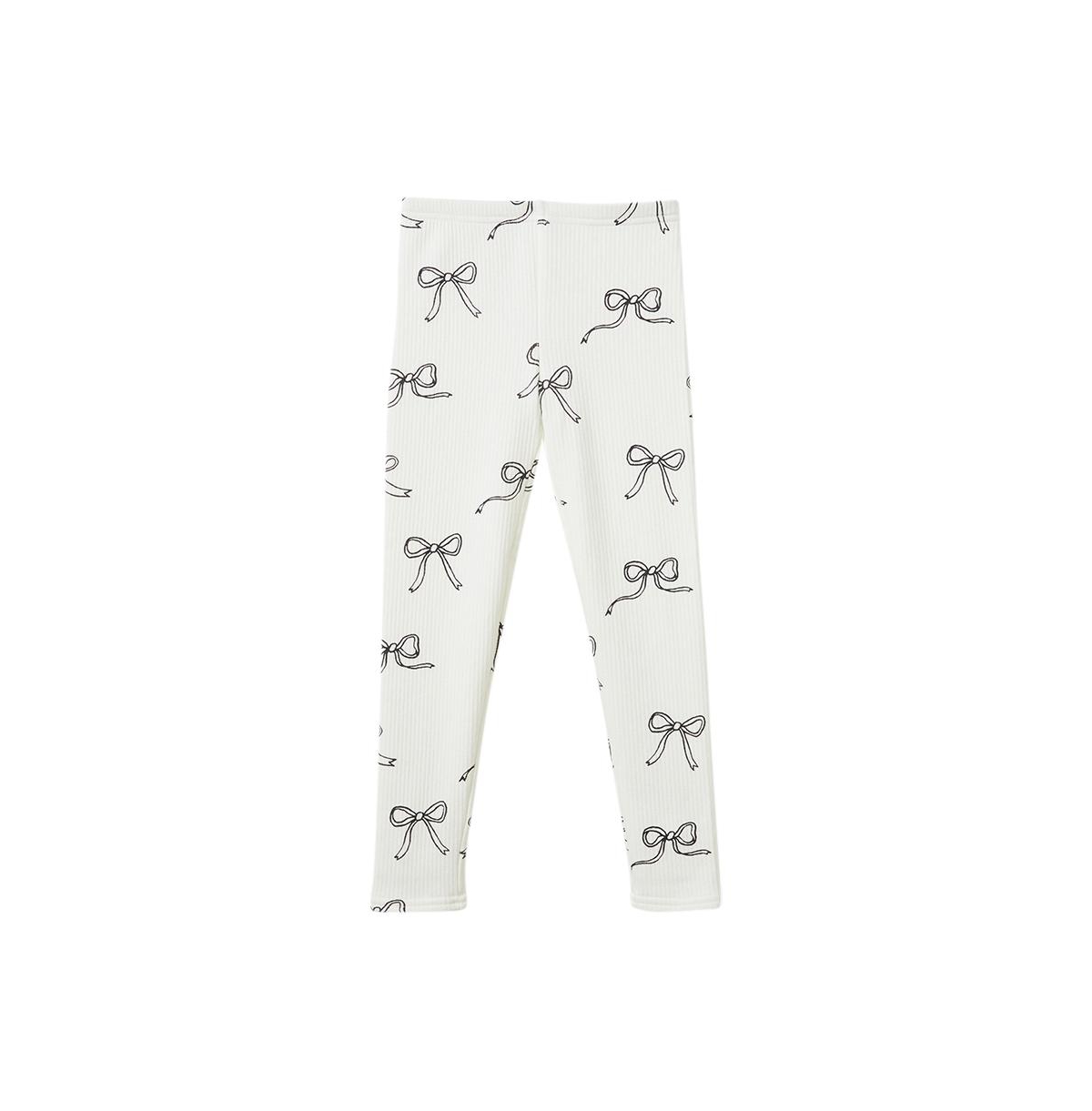 Cotton On Little Girls Maya Fleece Legging -bows