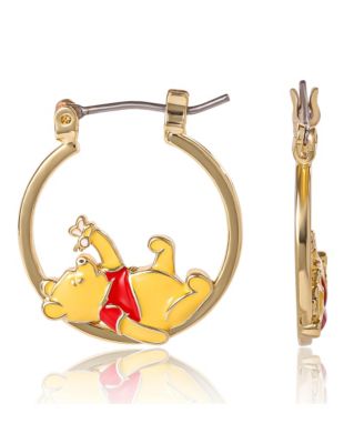 Winnie The Pooh Hoop Earrings