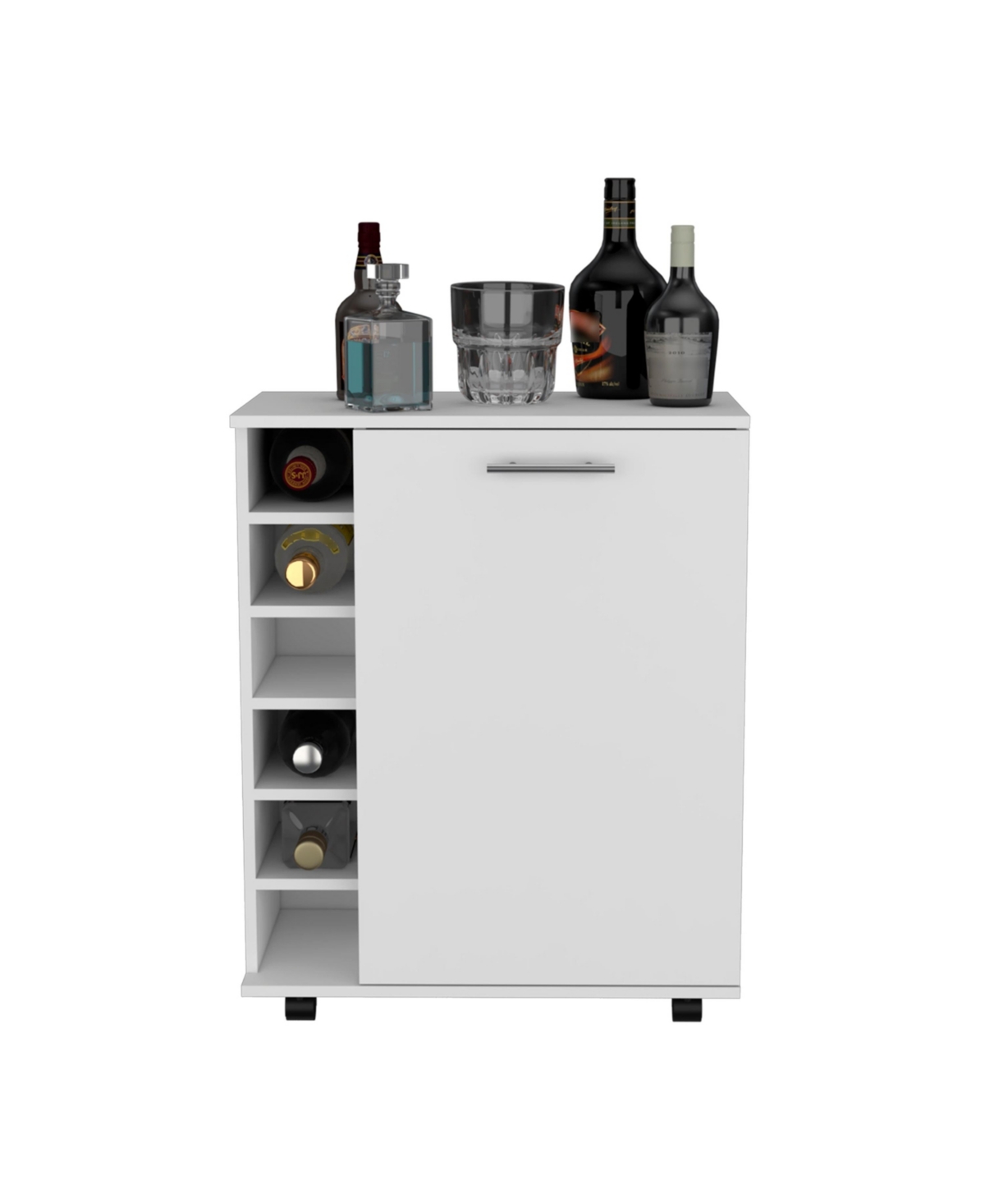 Depot E-Shop Tilden Bar-Coffee Cart H, Kitchen & Living Room Cabinet Storage