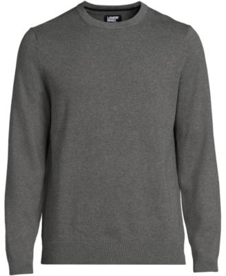 Men's Fine Gauge Cotton Crew Neck Sweater