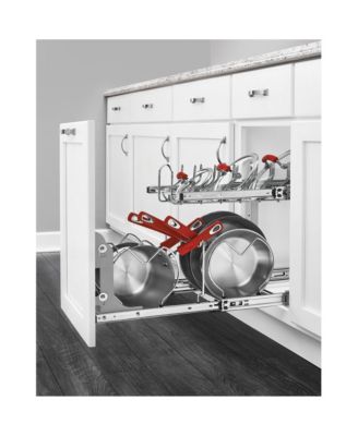 Pullout Cabinet Pot and Pan Organizer, 12&amp;quot; Width, 5CW2-1222-CR