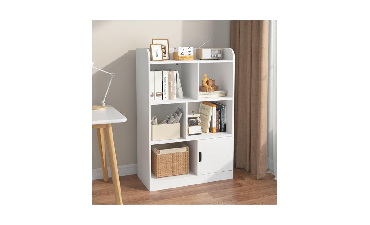 Slickblue Kids Bookcase with 6 Compartments – Organized and Accessible Bookshelf