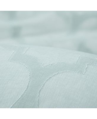 Premium Quatrefoil Voile Sheer Curtains - 2-Panel Light Filtering Curtains for Living Room, Bedroom, Kitchen - 52" x 84" - Sage