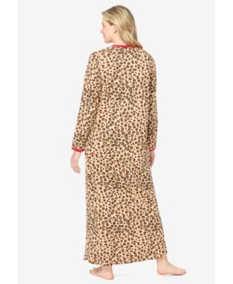 Women's Plus Size Long Printed Sleep Shirt