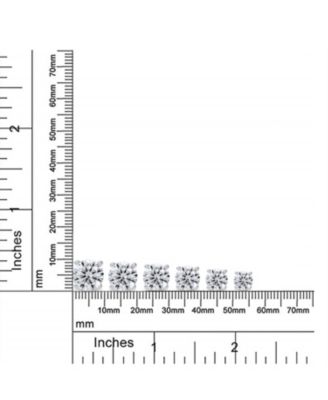 Round Solitaire Stud Earrings 4 Prong .925 Sterling Silver 6MM