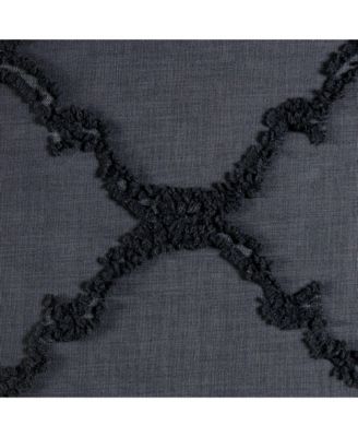 Premium 2-Panel Faux Linen Shimmer Textured Sheer Curtain Panels - for Windows Living Room Bedroom Office - Translucent Window Drapes for Home- 52 x 63 Inches Long - Taupe