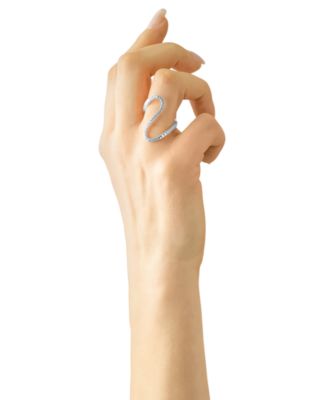 Diamond Infinity Statement Ring (1/2 ct. t.w.) in Gold Vermeil or Sterling Silver